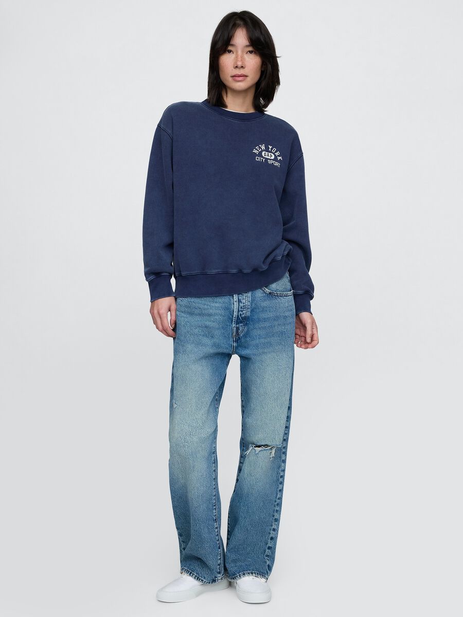 Blue sweatshirt with logo_1