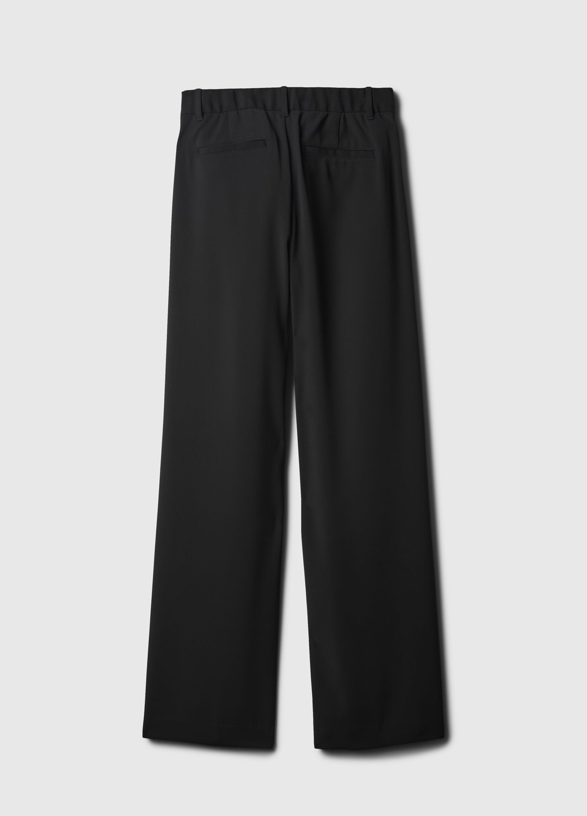 Pantalone wide leg vita alta con pinces