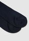 Bipack calze lunghe in puro cotone blu_2