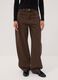 Jeans marroni in puro cotone barrel fit_1