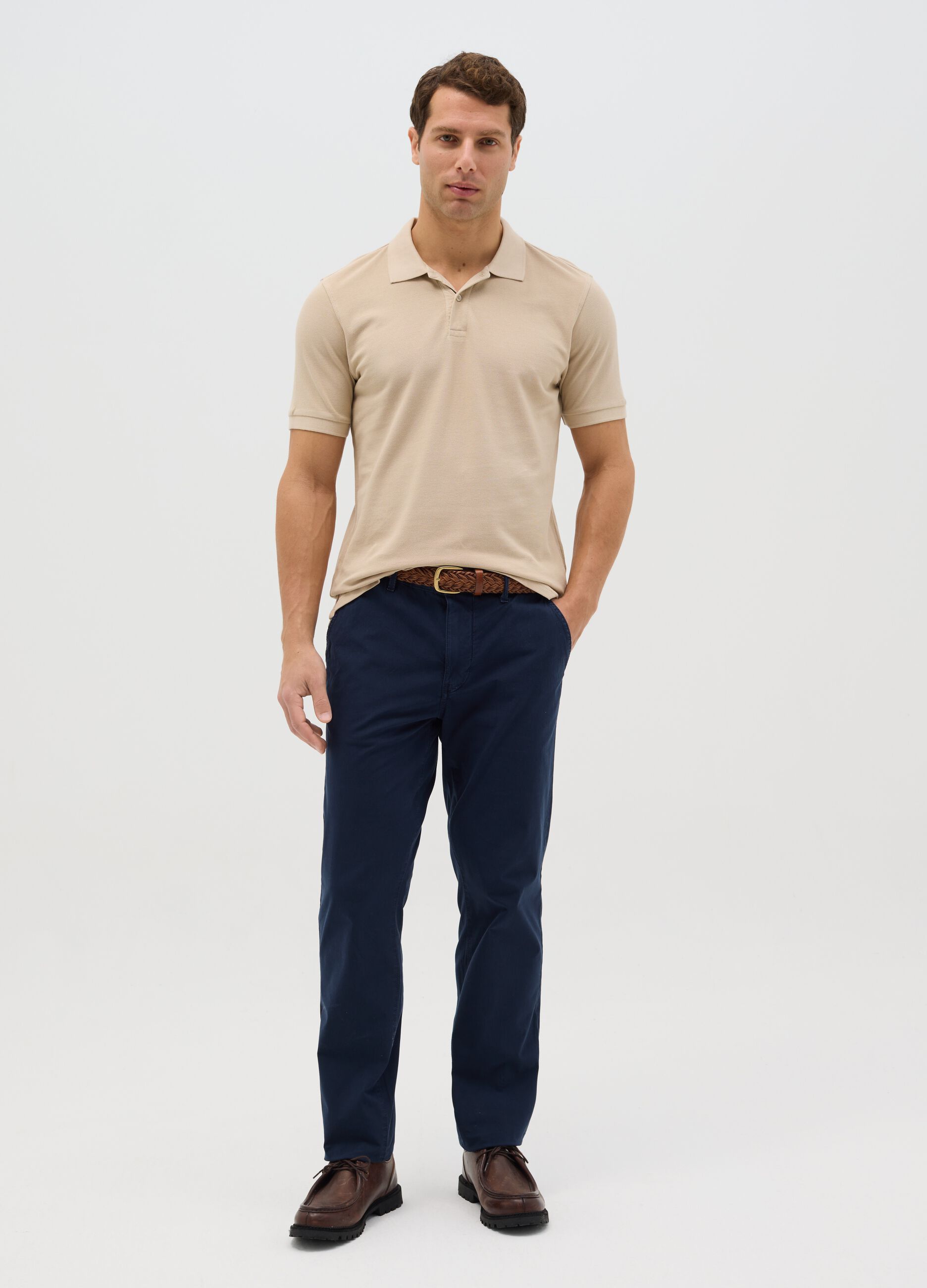 100% cotton piqué polo shirt