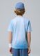 ALTAVIA COURT blue sports T-shirt in stretch technical fabric with tie-dye effect for boys_2