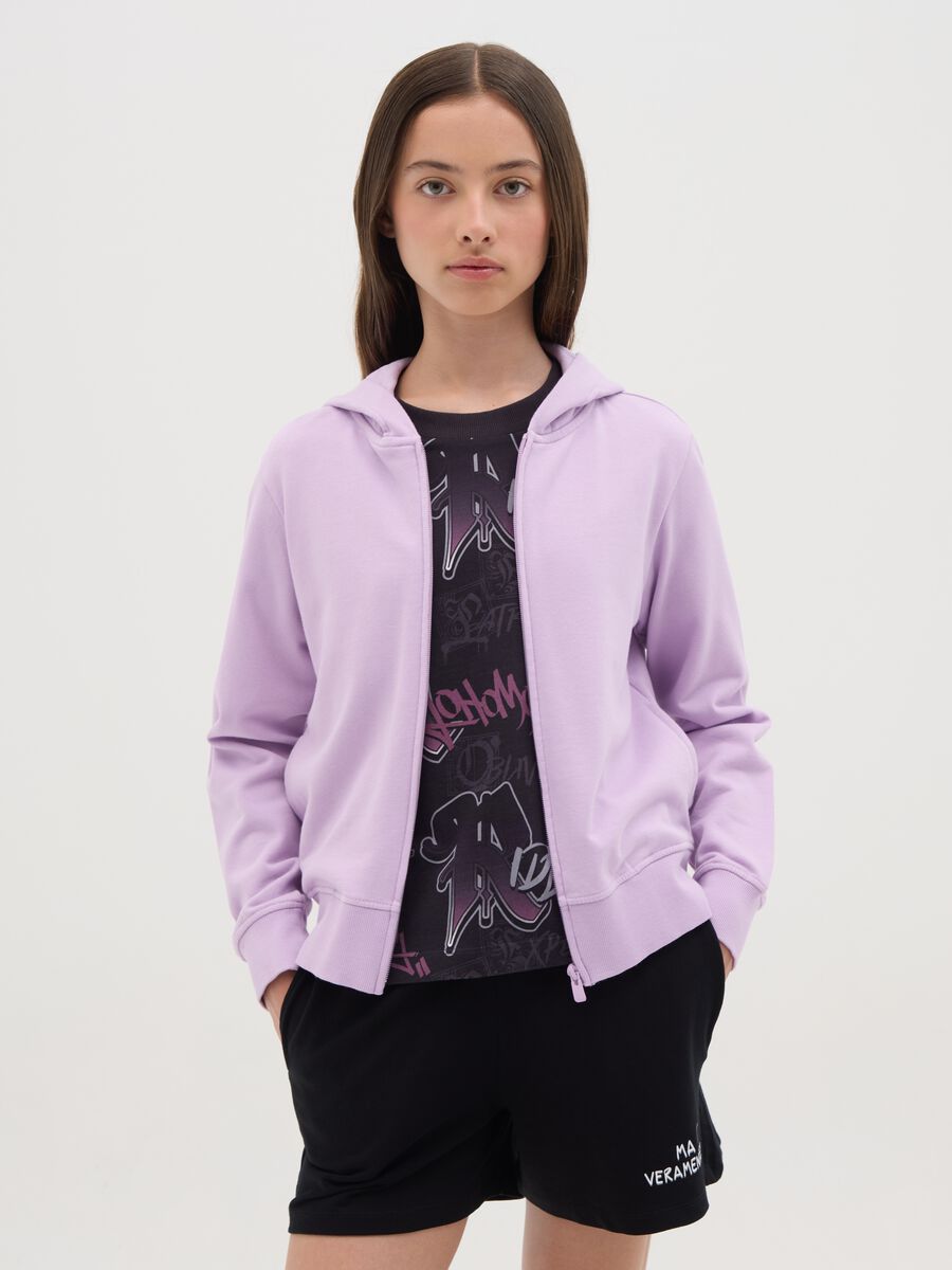 Essential full-zip sweatshirt with hood_0