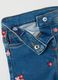 Slim fit floral denim jeans for girls_2