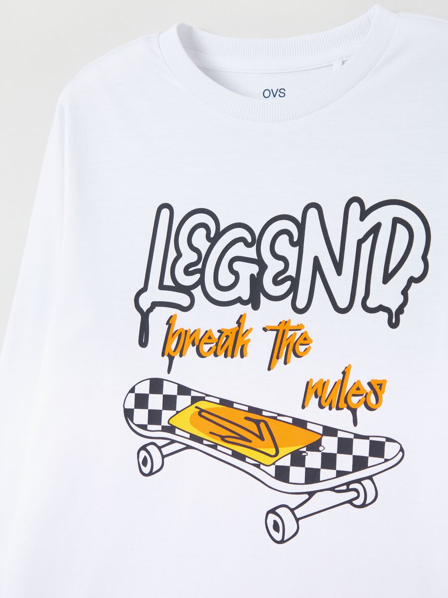 T-shirt in cotone a maniche lunghe_2