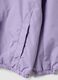 Purple hooded rain jacket with zip for girls, regular fit_2