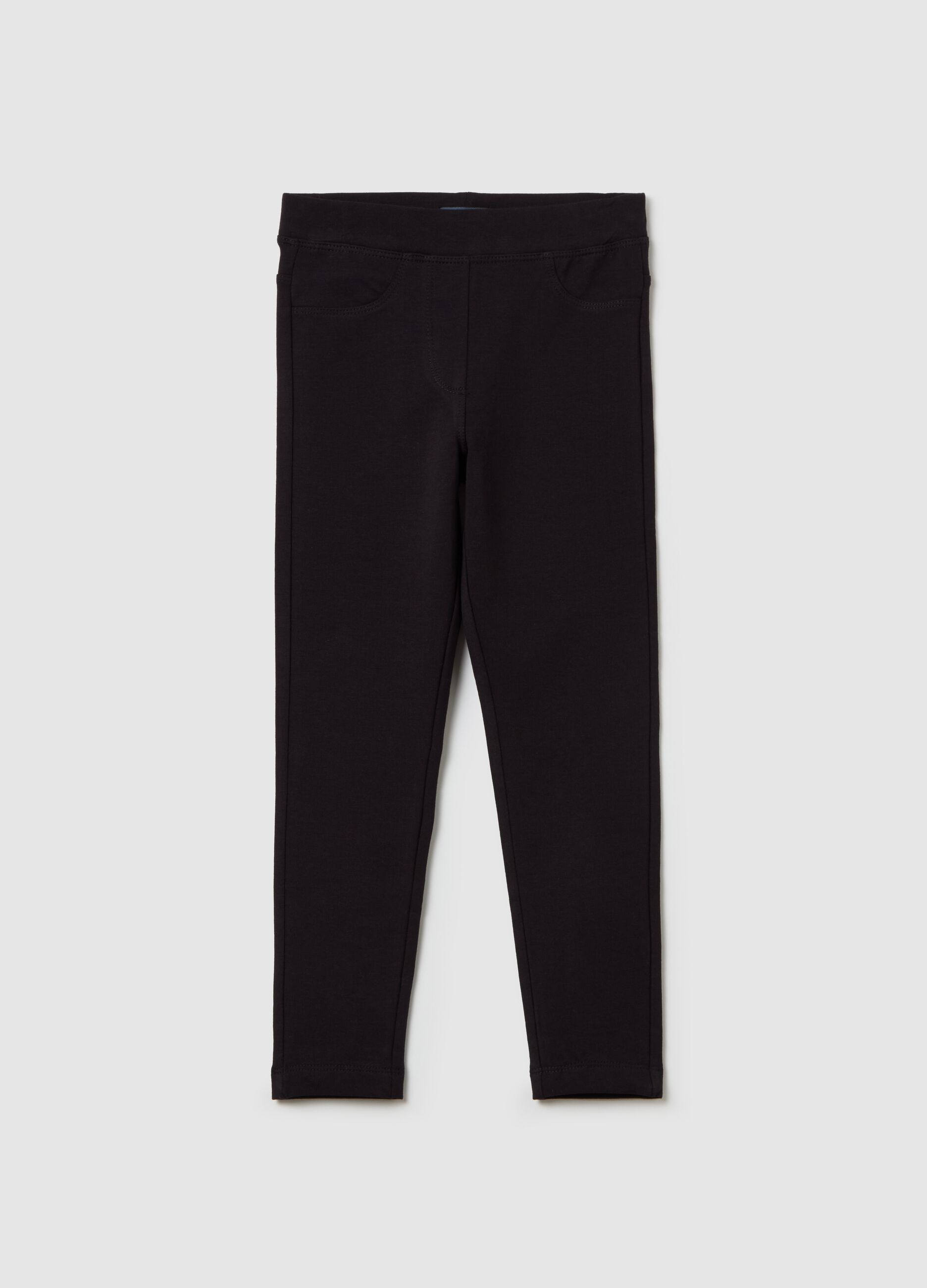 Stretch cotton treggings
