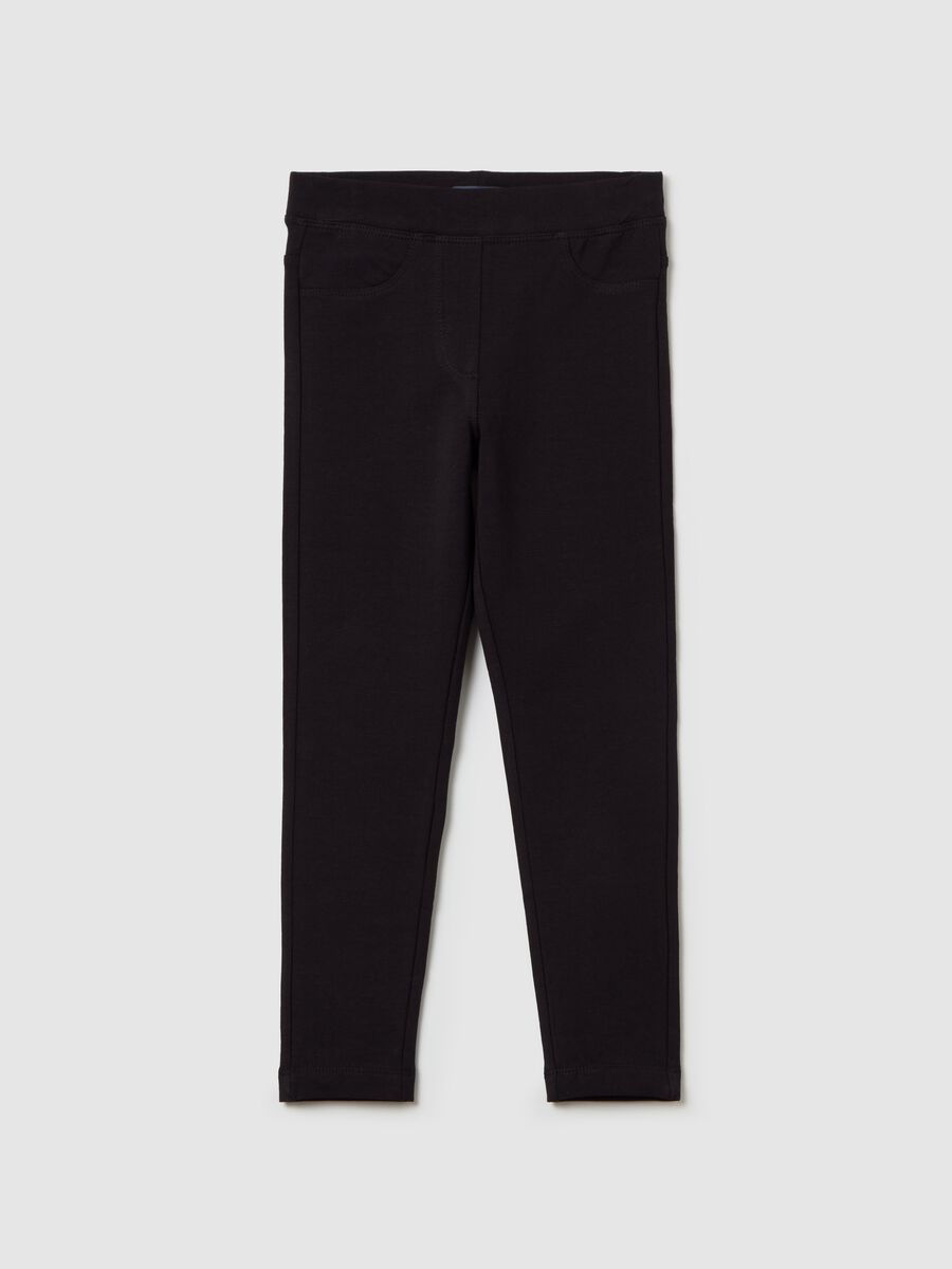 Stretch cotton treggings_0