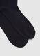 Three-pack elasticated blue cotton socks_1