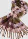 Sciarpa rosa morbida con frange_1