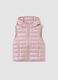 Girls' Sleeveless Padded Pink Hooded Gilet_0