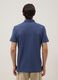 Blue pure cotton slim-fit short-sleeve polo_3
