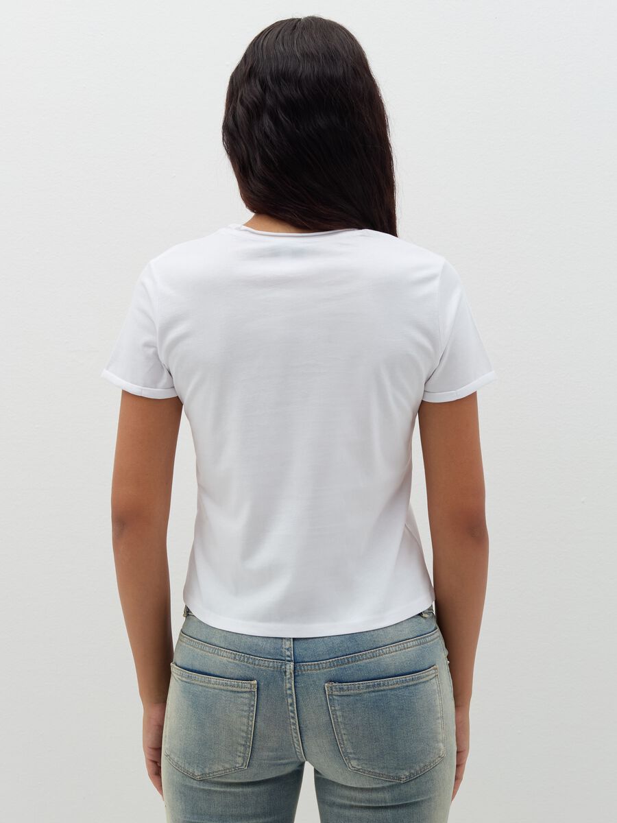 Cotton T-shirt with round neck_2