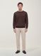 Grey slim-fit chino trousers in lyocell and stretch cotton_0