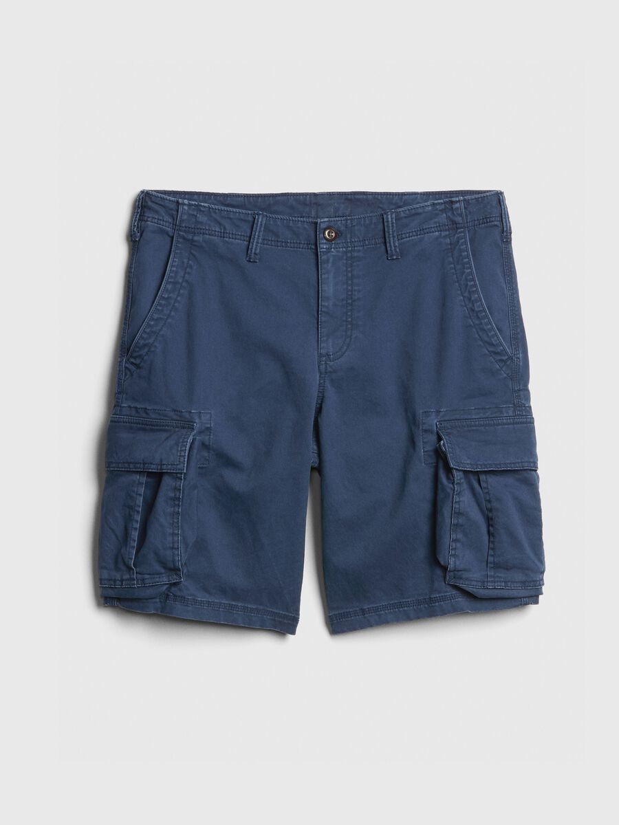 Bermuda cargo shorts in cotton and Lyocell_4