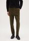 Pantaloni verdi in velluto a coste regular fit_1