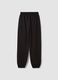 Pantaloni jogger neri in puro cotone_1