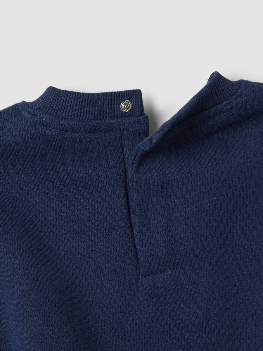 Felpa blu navy in misto cotone con girocollo Mario Kart_3
