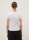 White fitted short-sleeve stretch cotton T-shirt_3