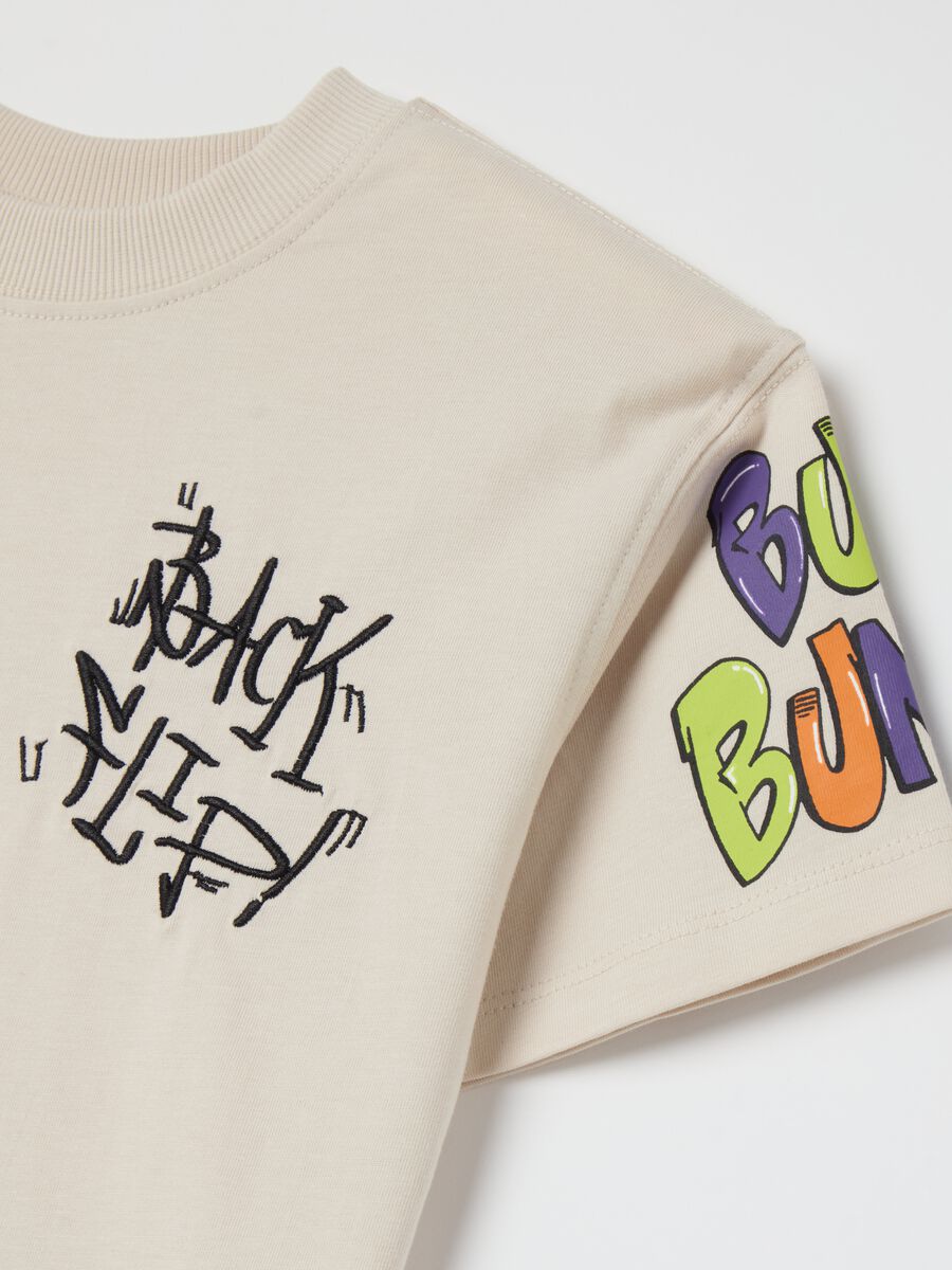 Cotton T-shirt with Bugs Bunny print_3