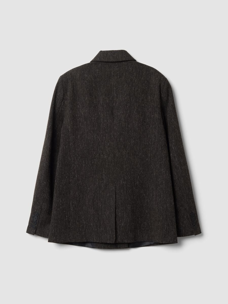 Brown wool and viscose-blend blazer_6