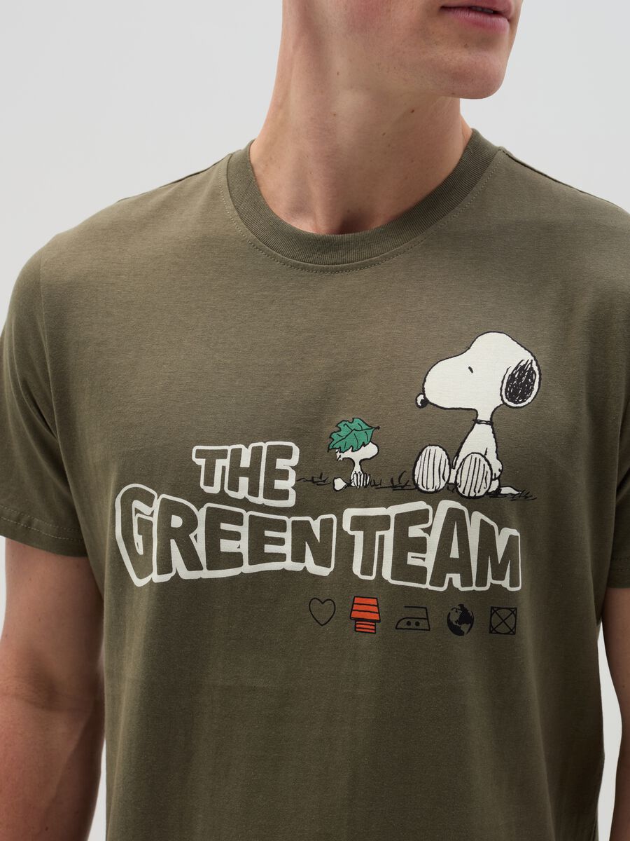 T-shirt in cotone bio con stampa Snoopy_1