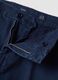 Pantaloni chino blu in puro cotone carrot fit_6