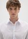 Men's White Cotton Blend Slim Fit Easy Iron Shirt_2