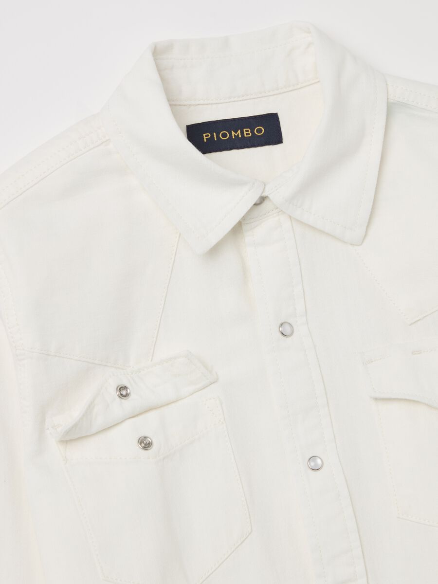 Western shirt in denim_5