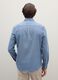 Pure cotton blue flannel regular fit shirt_3