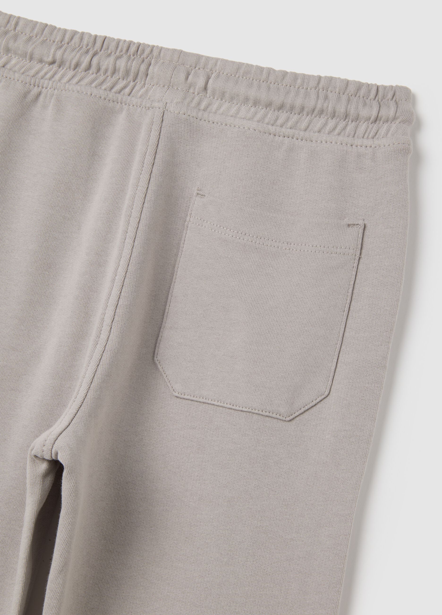 Children's grey cotton jogger trousers regular fit