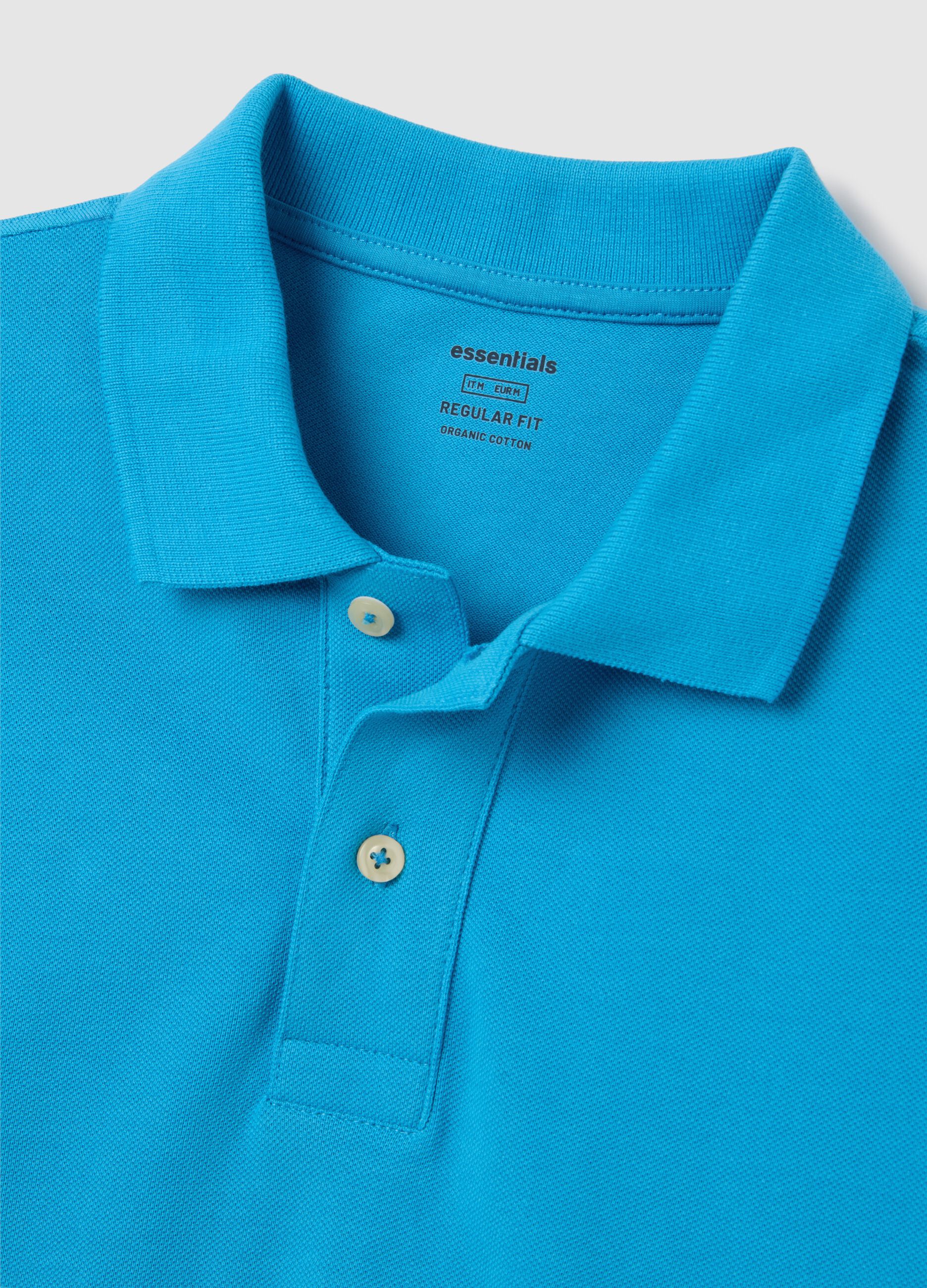 Sky Blue Piquet Cotton Polo
