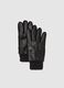 Black Genuine Leather Gloves_0