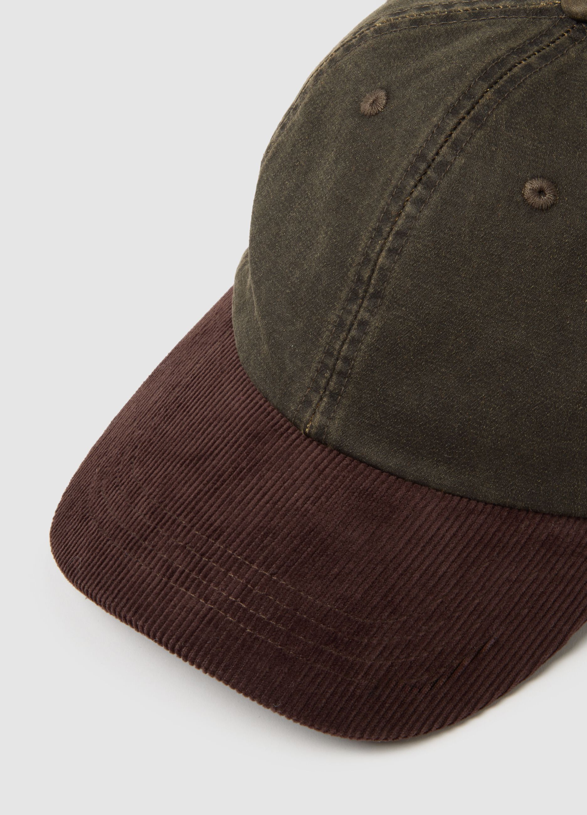 Brown Cotton Baseball Cap