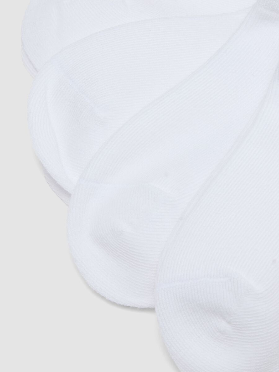 Multipack calze corte in misto cotone biologico bianco da bambine_2