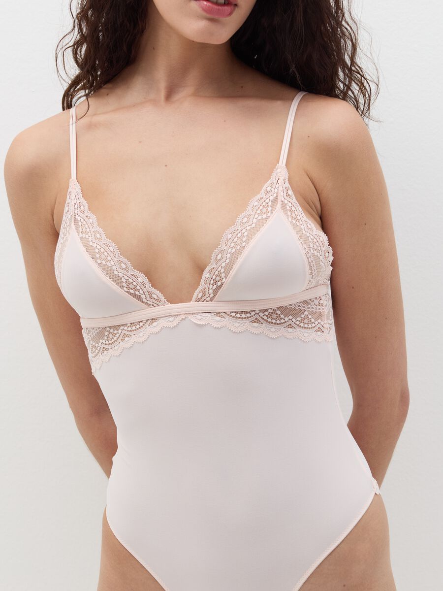 Microfibre bodysuit with lace_1