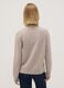Beige viscose-blend ribbed high-neck jumper, regular fit_3