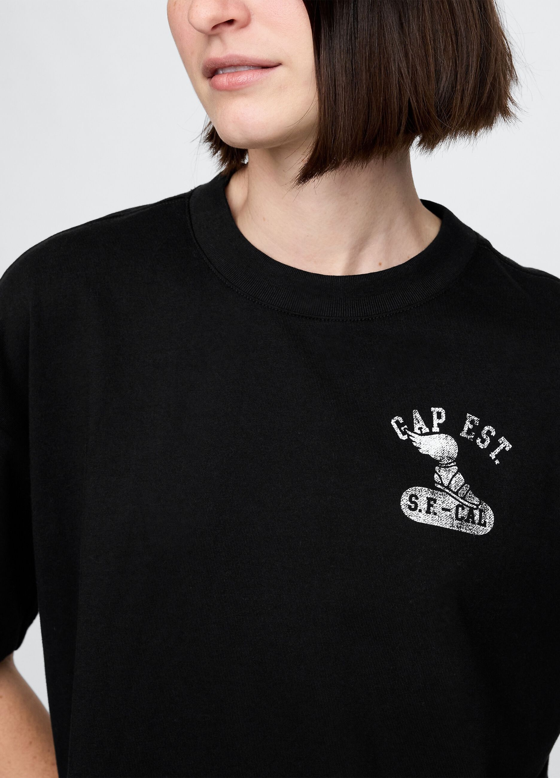 Black GAP Cotton T-shirt