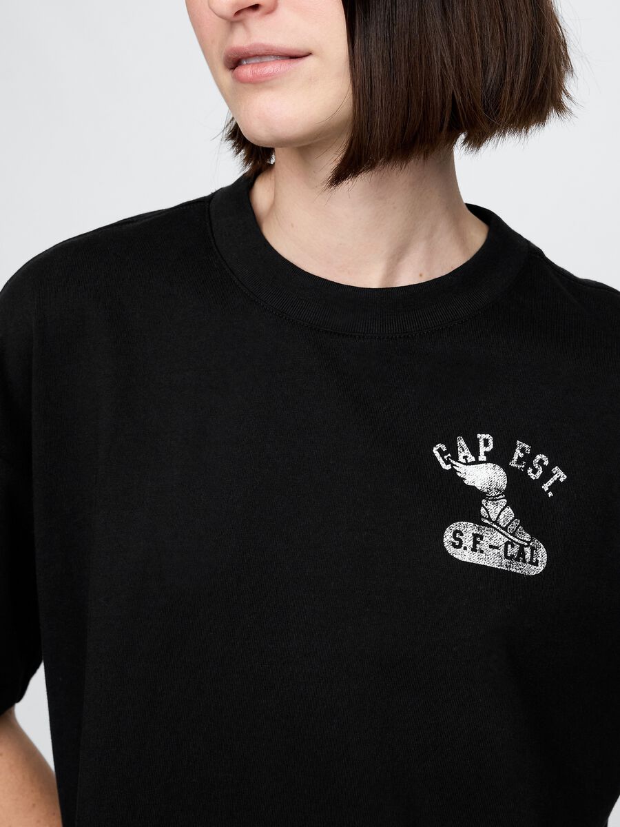 Black GAP Cotton T-shirt_3