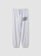 Pantaloni jogger grigi in puro cotone_3