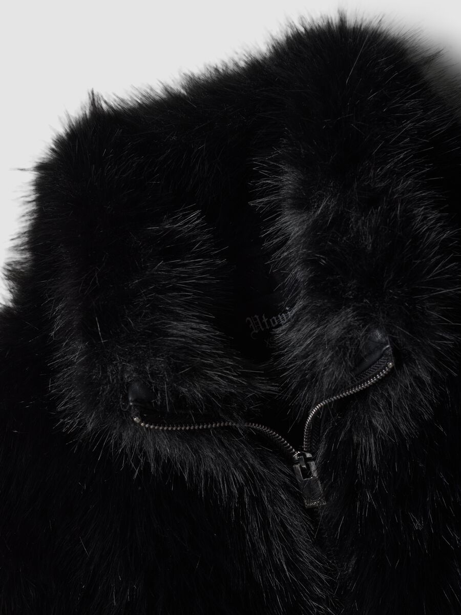 Faux Fur Jacket Black_8