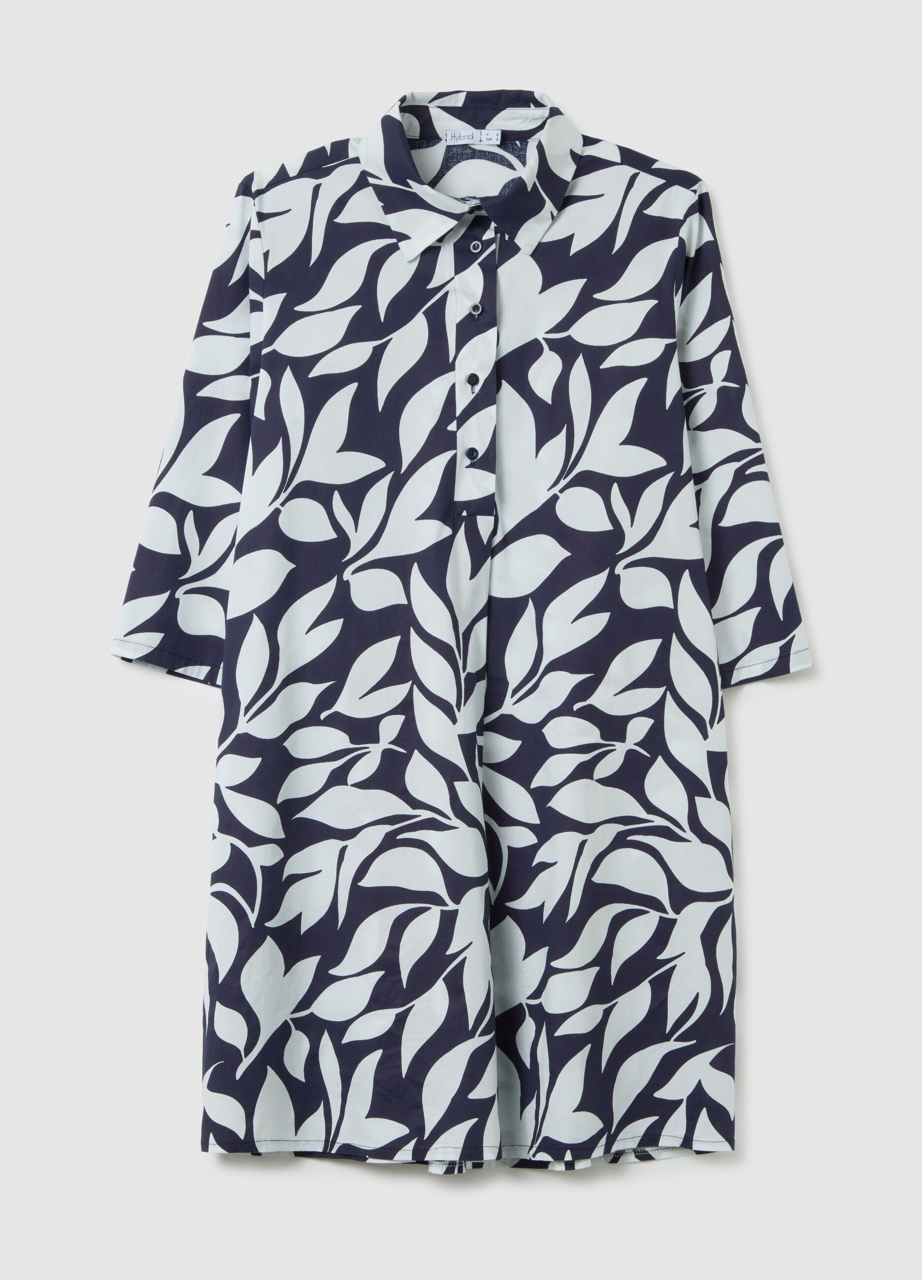 Women's Multicolour Cotton Shirt Dress Regular Fit