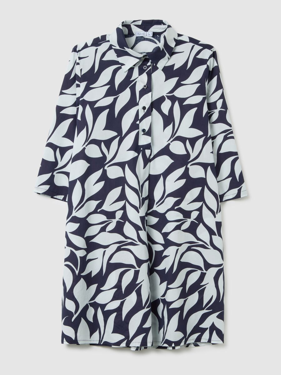 Women's Multicolour Cotton Shirt Dress Regular Fit_4