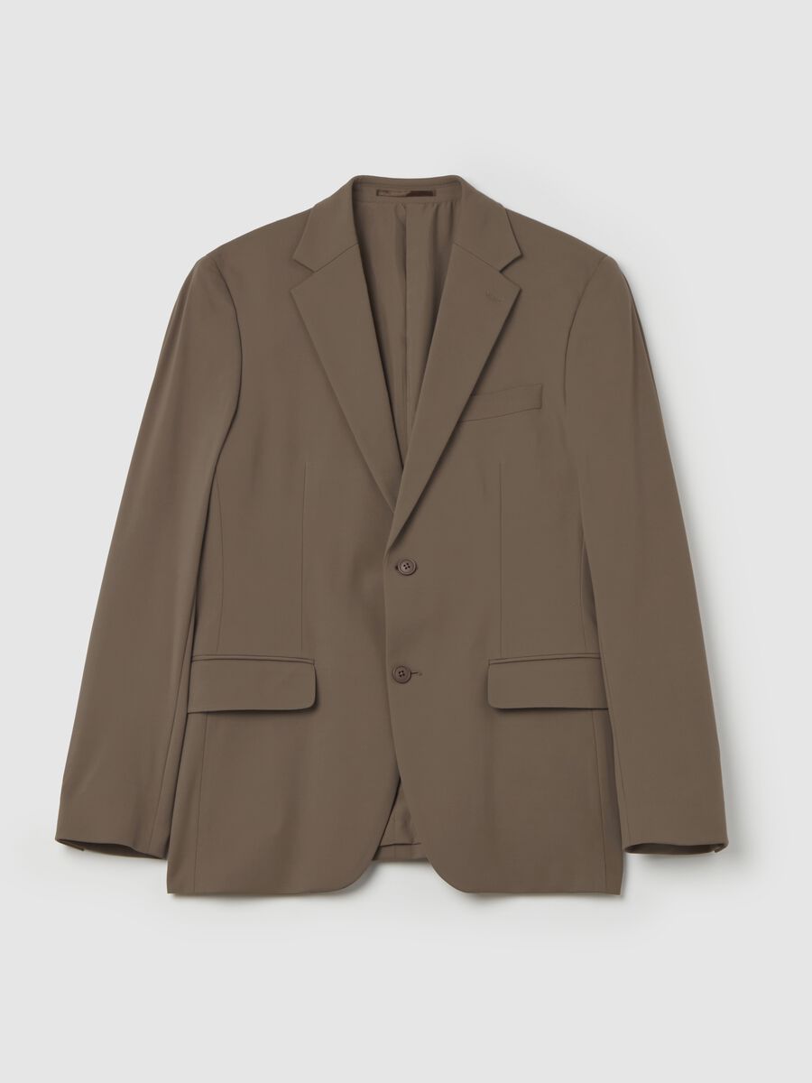 Tech easy-fit blazer in technical fabric_4