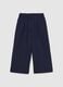 Girls' Blue Culotte Trousers Wide Leg_0