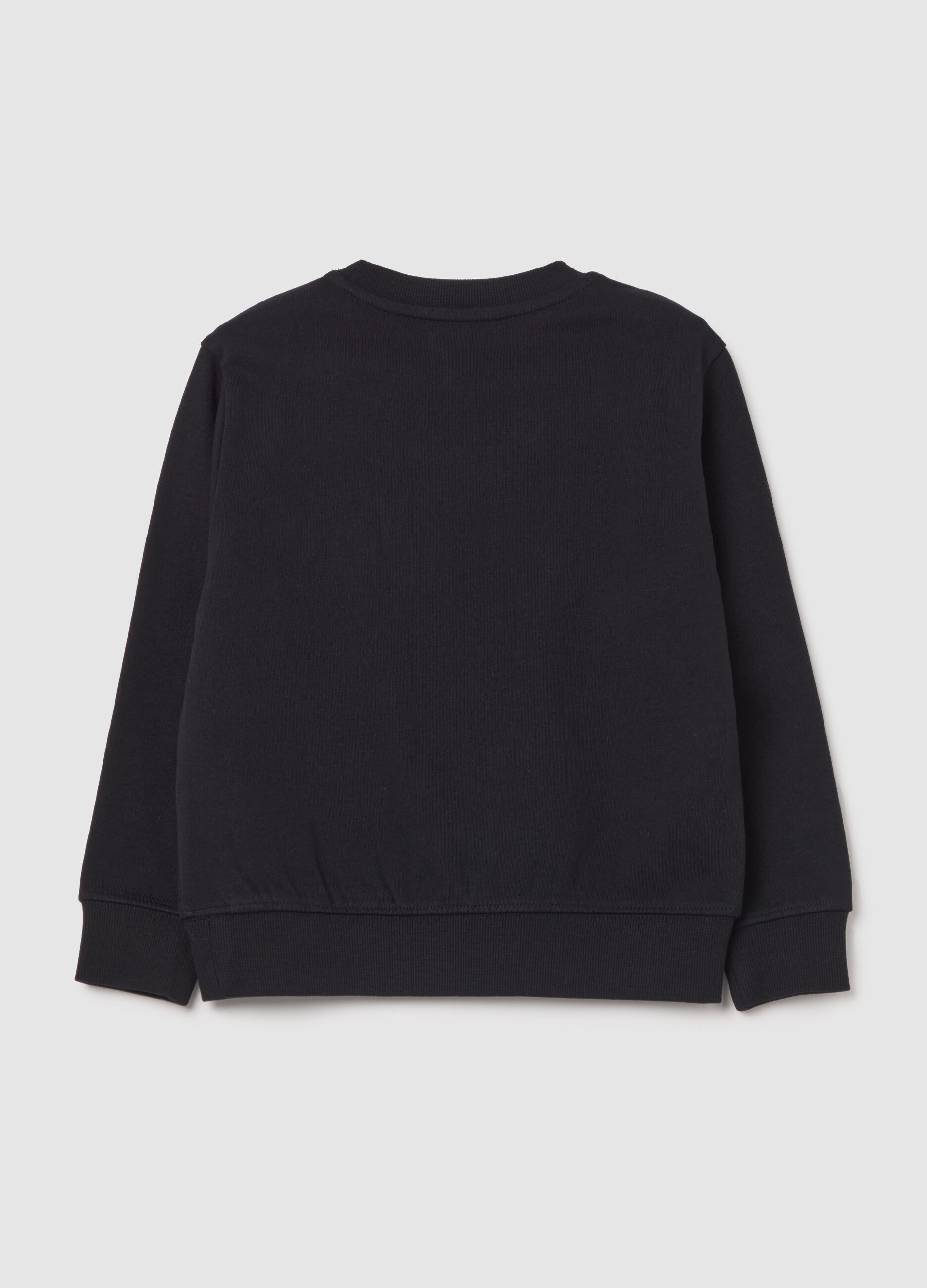 French Terry sweatshirt with skater monster print