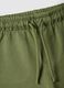 Boys' green pure cotton shorts regular fit with car_2