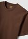 Brown regular-fit T-shirt in pure organic cotton jersey_5
