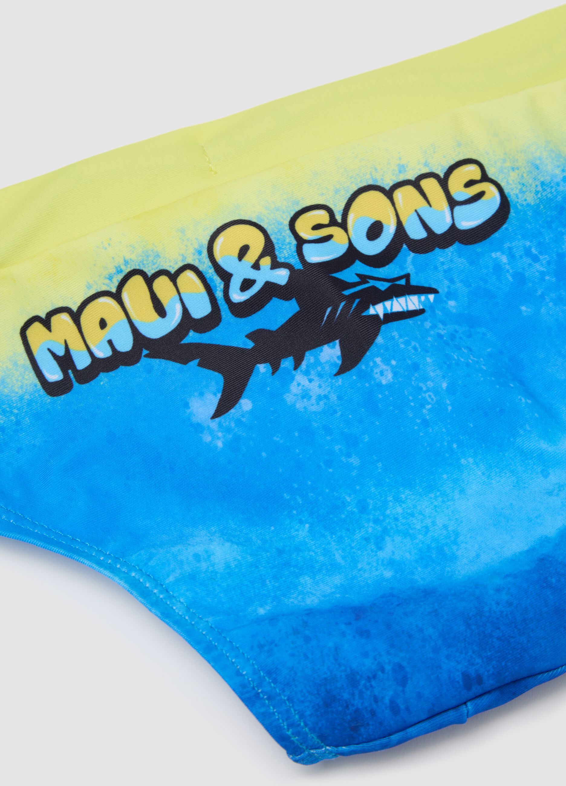 Children's multi-colour elasticated slip briefs with adjustable drawstrings