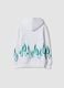 White cotton-blend hoodie with graffiti print_1